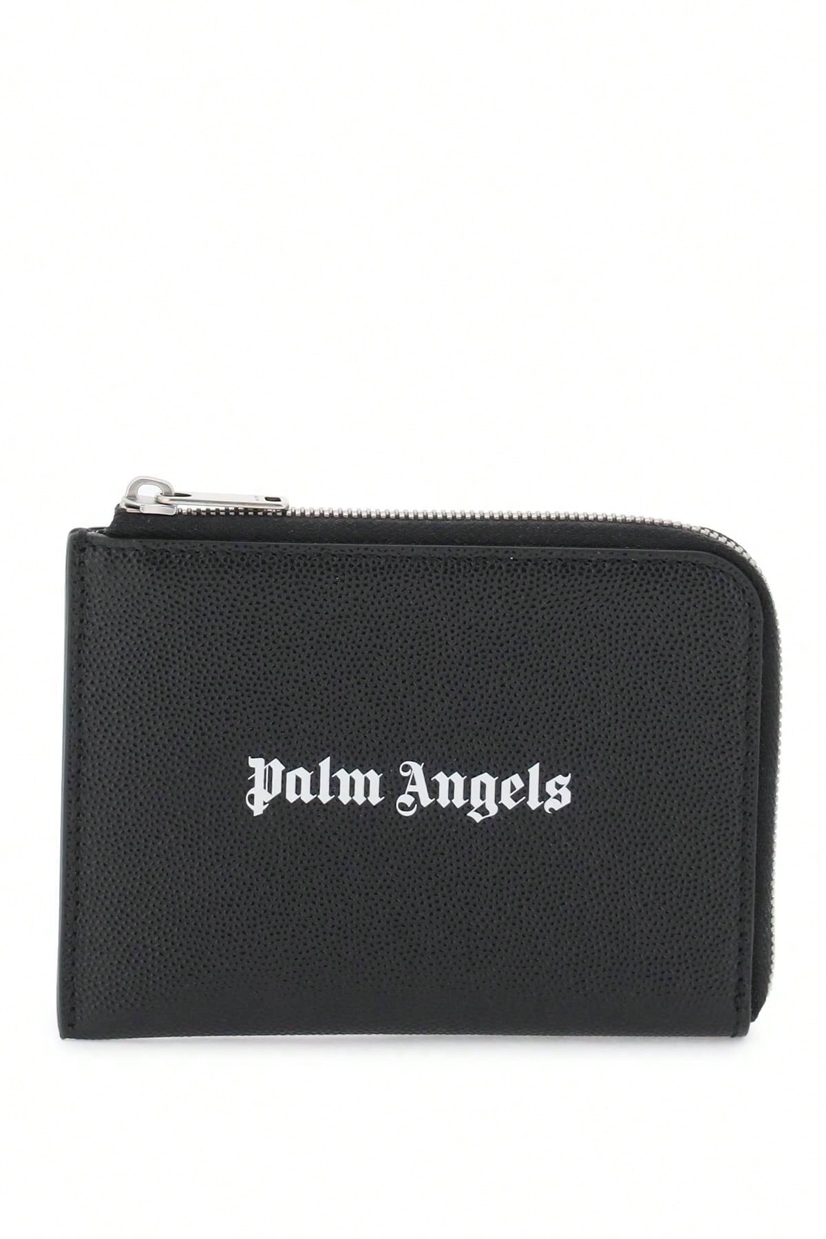 белые солнцезащитные очки angel palm angels Palm Angels Миниатюрная сумка Palm Angels с выдвижным картхолдером, черный