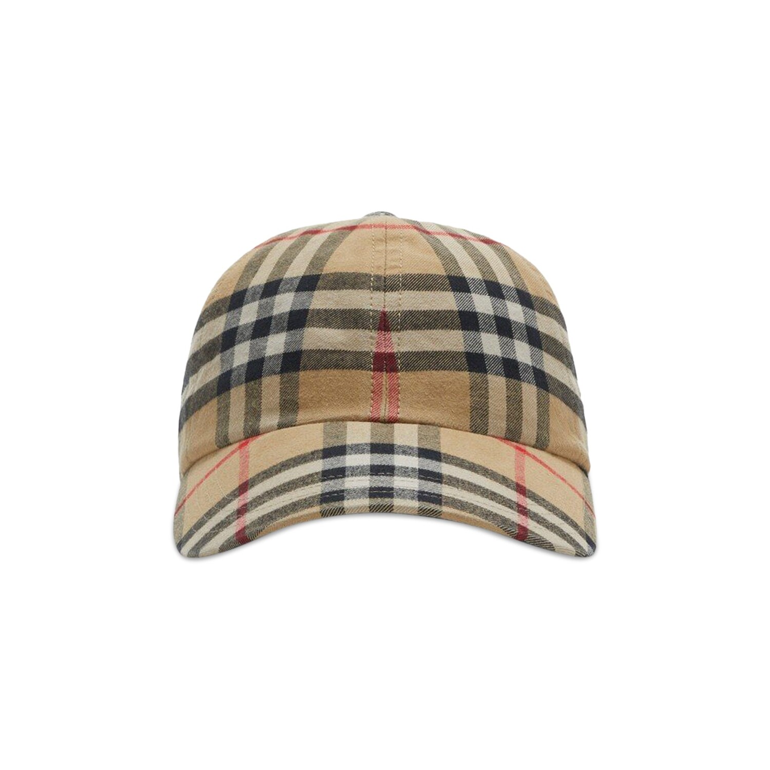

Бейсболка в клетку Burberry Архивный бежевый