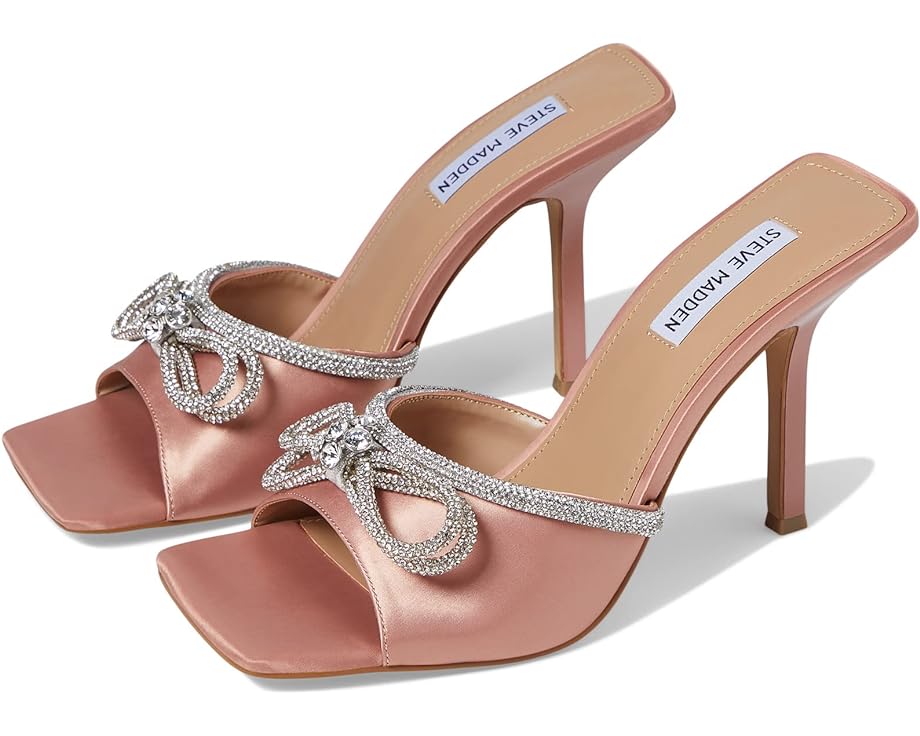 цена Туфли Steve Madden Embellish Heeled Sandal, цвет Blush Satin