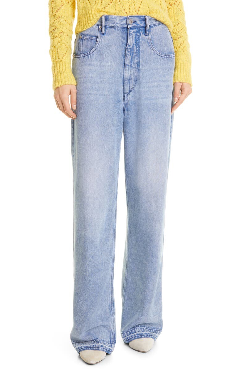 

Джинсы Tilorsya Fluid Denim ISABEL MARANT ÉTOILE, светло-синий