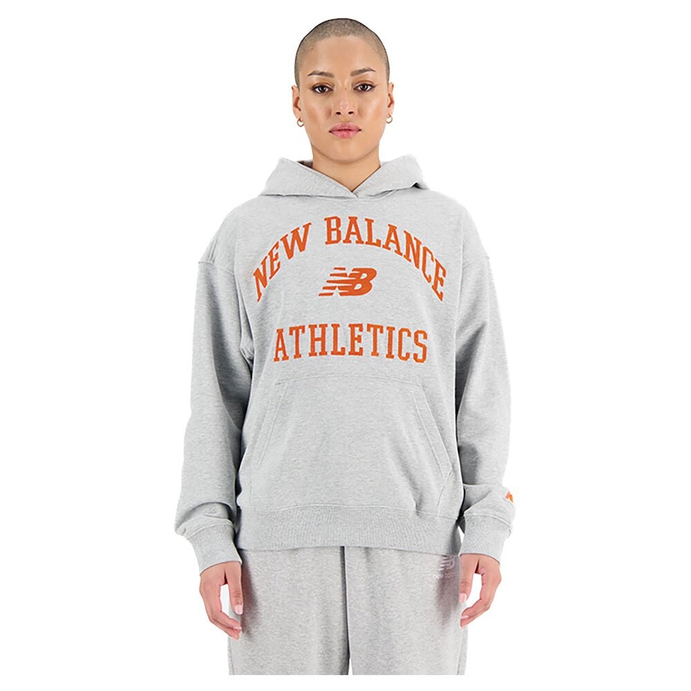 

Худи New Balance Athletics Varsity Oversized, серый