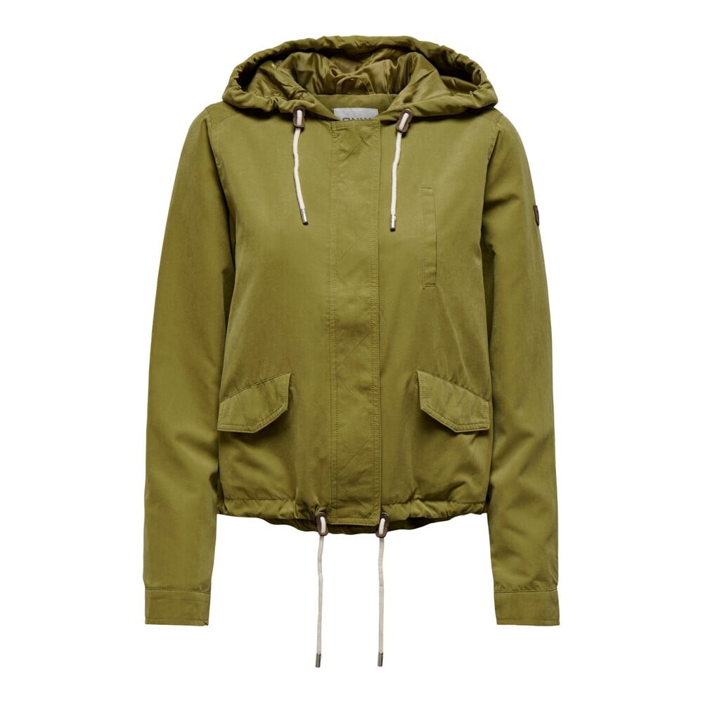 

Куртка Only Spring Hooded Onlskylar, зеленый