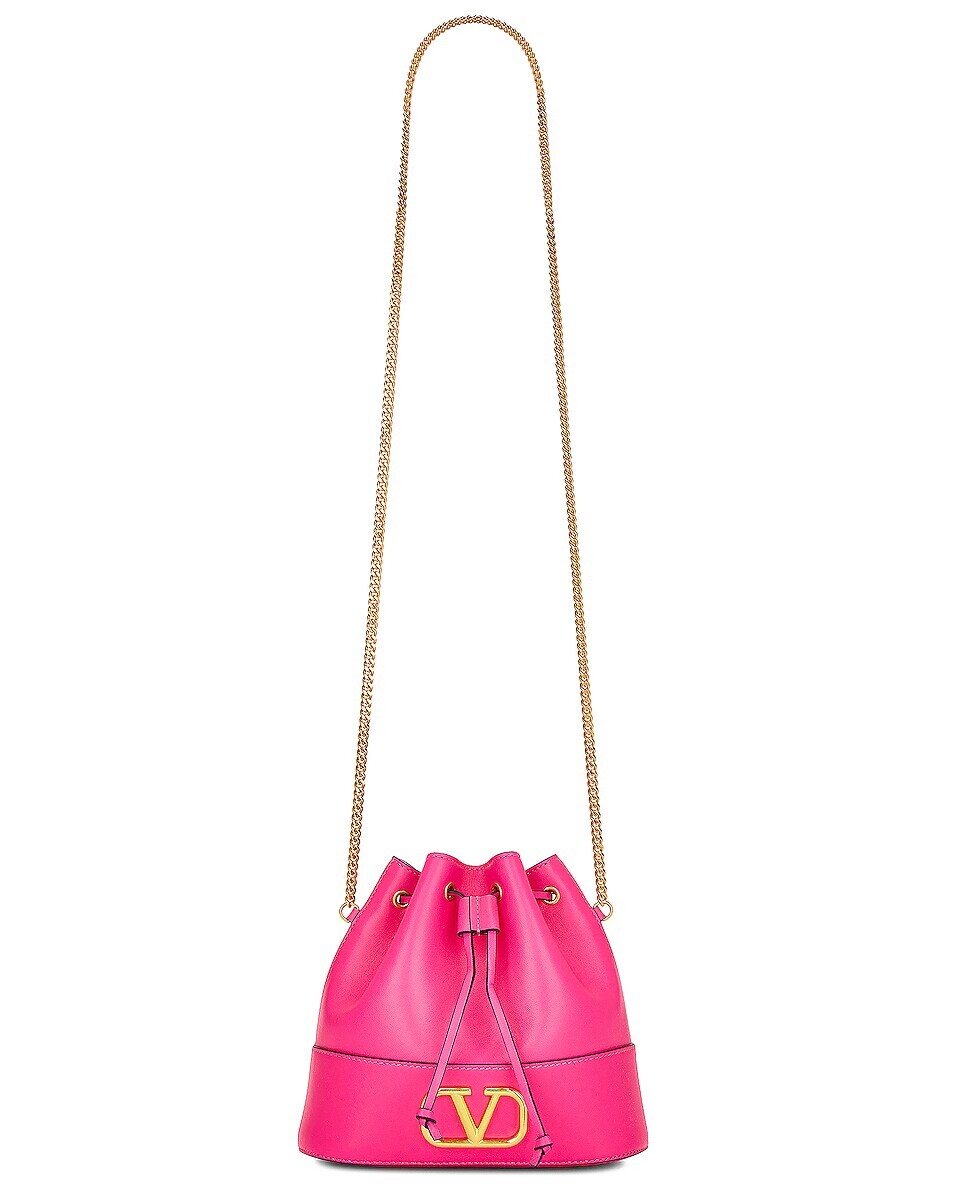

Сумка Valentino Garavani V Logo Signature Pouch, розовый