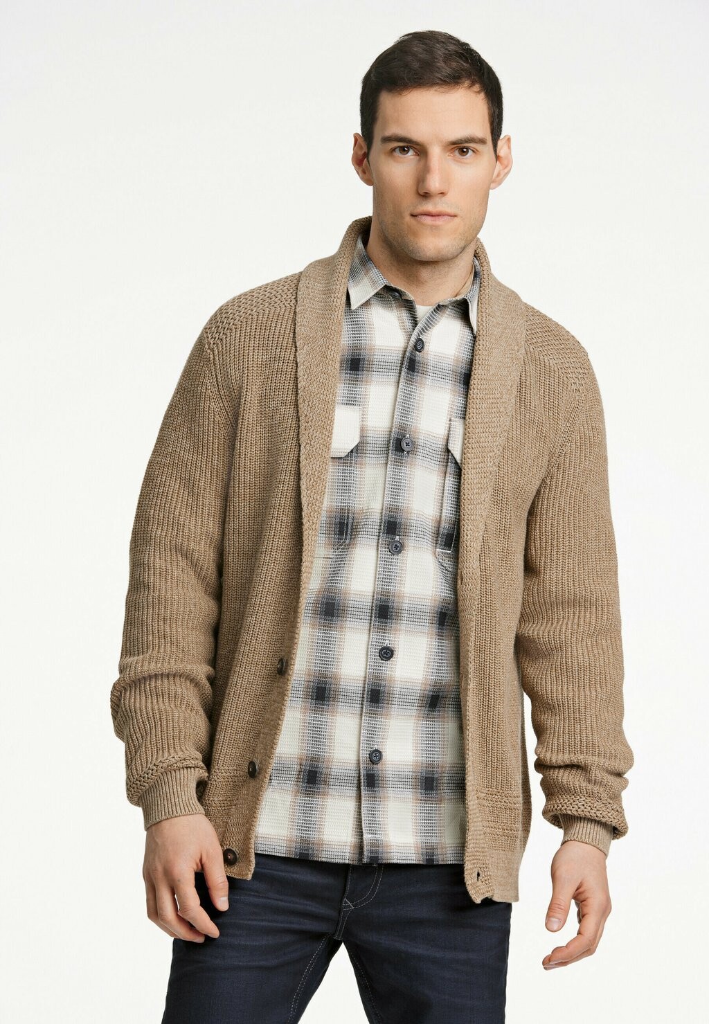 

Кардиган Shawl Collar Lindbergh, цвет sand mel