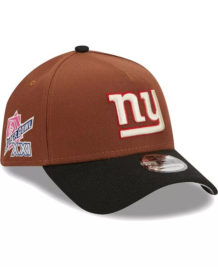 

Мужская коричнево-черная регулируемая шляпа New York Giants Harvest A-Frame Super Bowl XXI 9FORTY New Era, коричневый