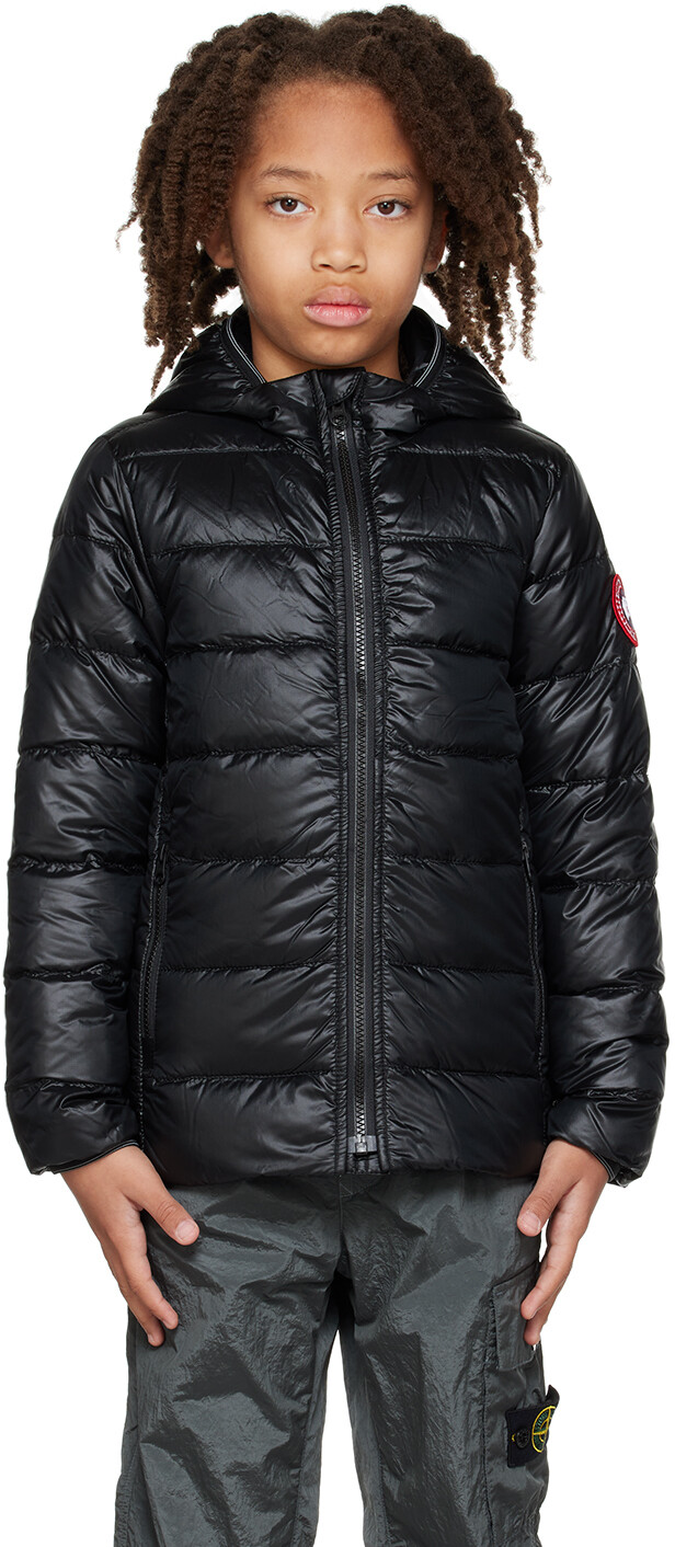 

Детский черный пуховик Crofton Canada Goose Kids