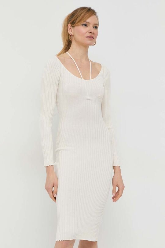 

Платье с добавлением шелка Guess, бежевый