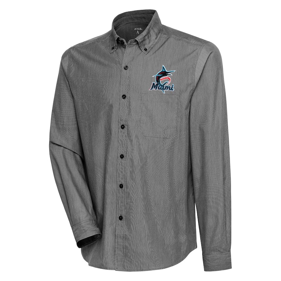 

Рубашка Antigua Miami Marlins, черный