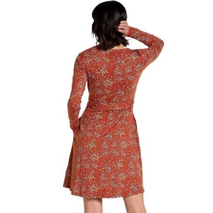 

Платье с запахом Cue женское Toad&Co, цвет Cinnamon Seedpod Print