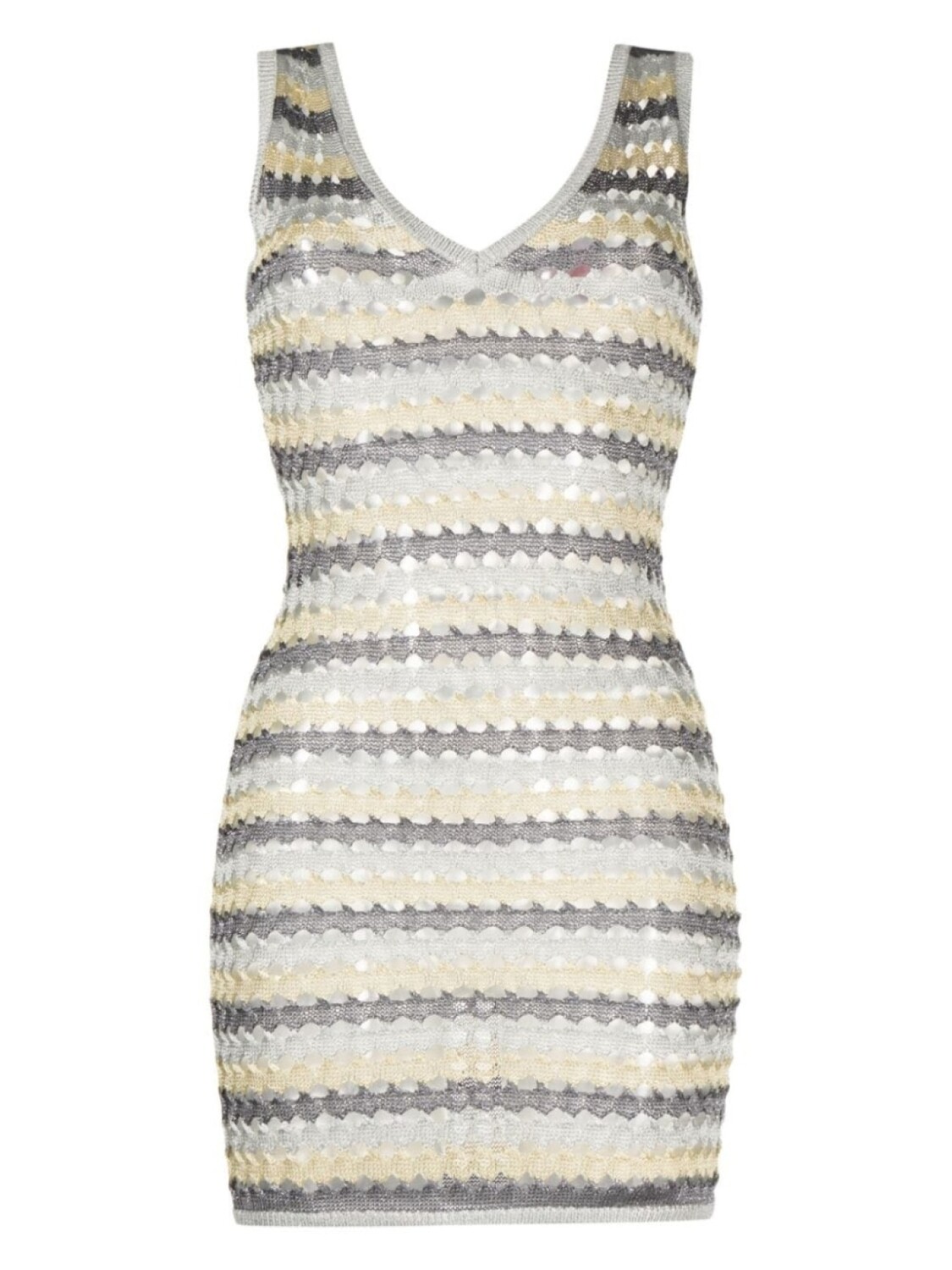 

Solid & Striped трикотажное платье мини, серебряный