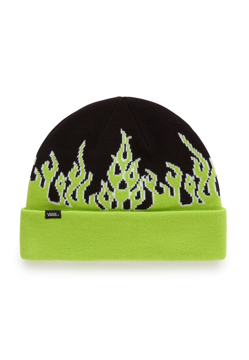

Шапка FLAMING Vans, цвет black/lime green