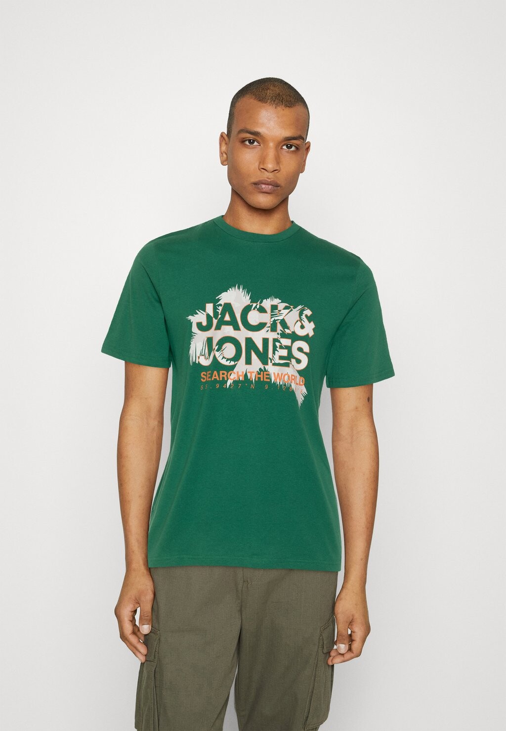 

Футболка с принтом Jack & Jones, зеленый