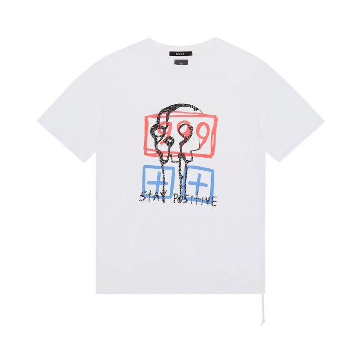 Футболка Ksubi x Juice WRLD Kash 'White', белый футболка с короткими рукавами vlone x juice wrld 999 синяя