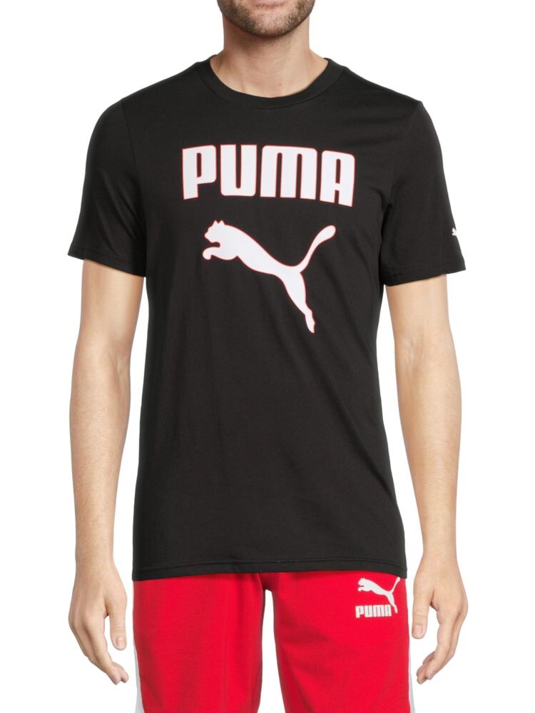 

Футболка с контурным логотипом Puma, цвет Puma Black