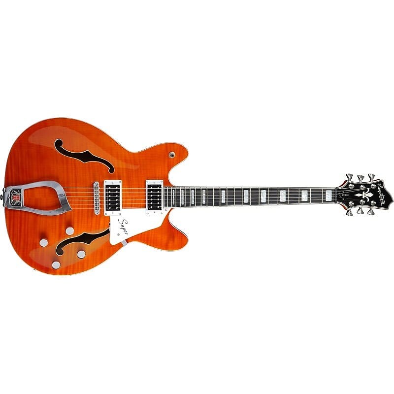 

Электрогитара Hagstrom Super Viking, Mandarin, Dual Humbucker, Semi-Hollow, New, Free Shipping