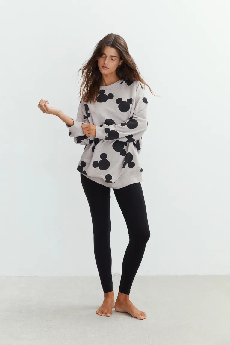 

Пижама с принтом H&M, бежевый