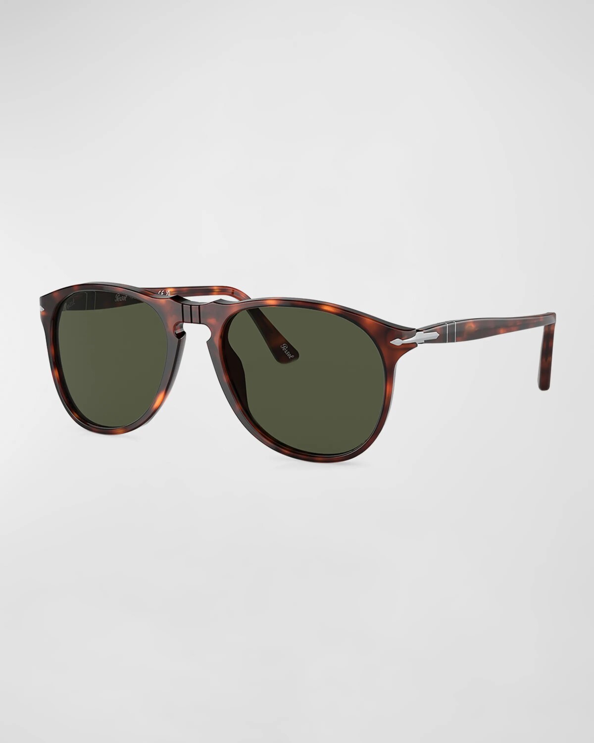 

Мужские солнцезащитные очки-авиаторы из ацетата 0PO9649S Persol, цвет Havana/Green
