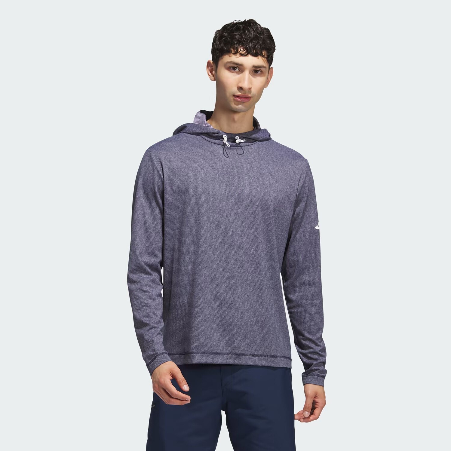 

Легкая толстовка с капюшоном Adidas, цвет Collegiate Navy/White