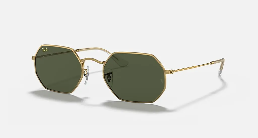 

Солнцезащитные очки Ray-Ban OCTAGONAL LEGEND GOLD, зеленый