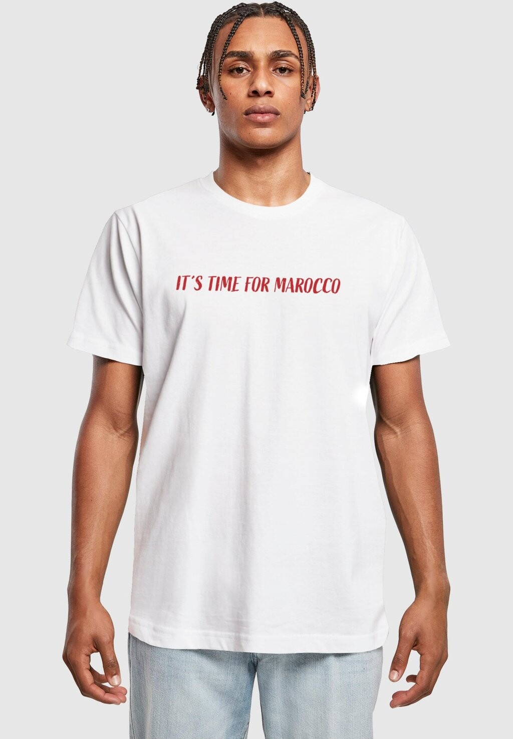 

Футболка с принтом ITS TIME FOR MAROCCO ROUND NECK Merchcode, цвет white