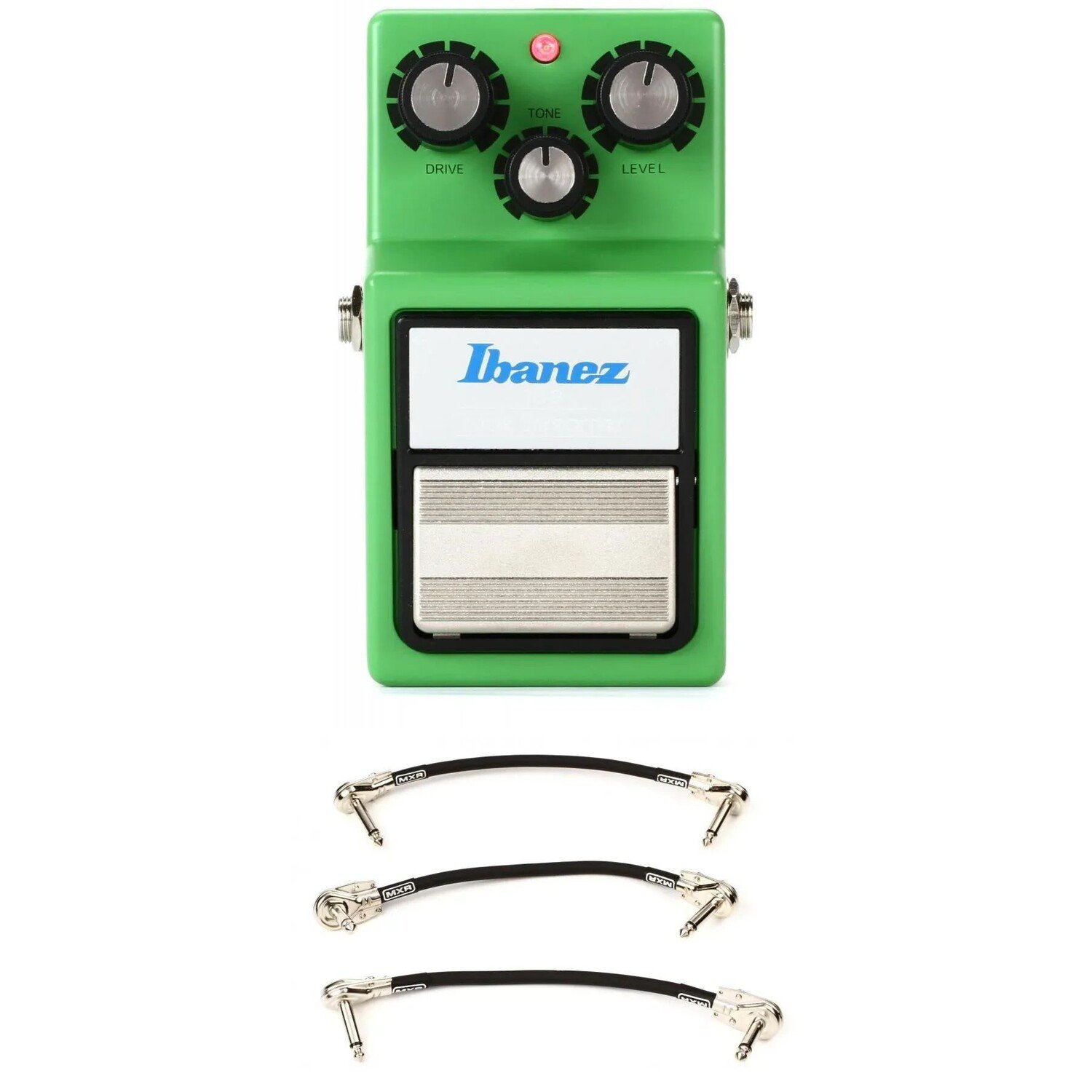 

Педаль Overdrive Ibanez TS9 Tube Screamer с 3 соединительными кабелями