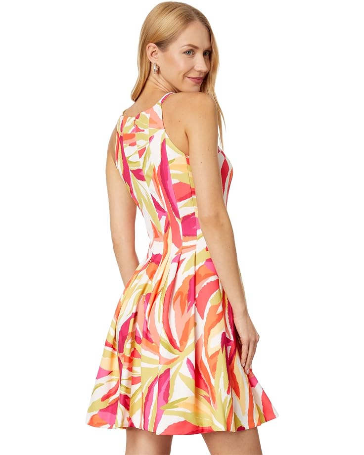 Платье Vince Camuto Printed Scuba Halter Dress, мульти