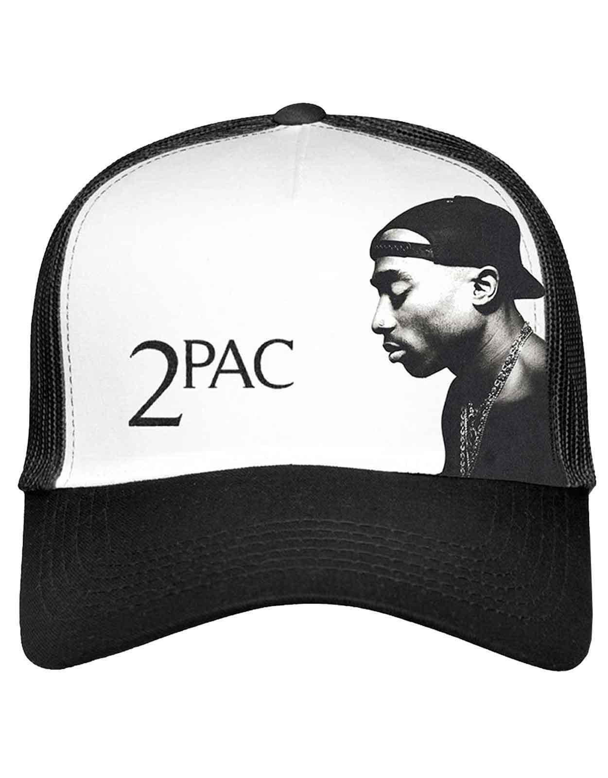 Фото профиля Бейсбольная кепка Trucker Tupac, черный детская индивидуальная кепка с логотипом сделай сам для мужчин и женщин кепка для грузовика сетчатая кепка