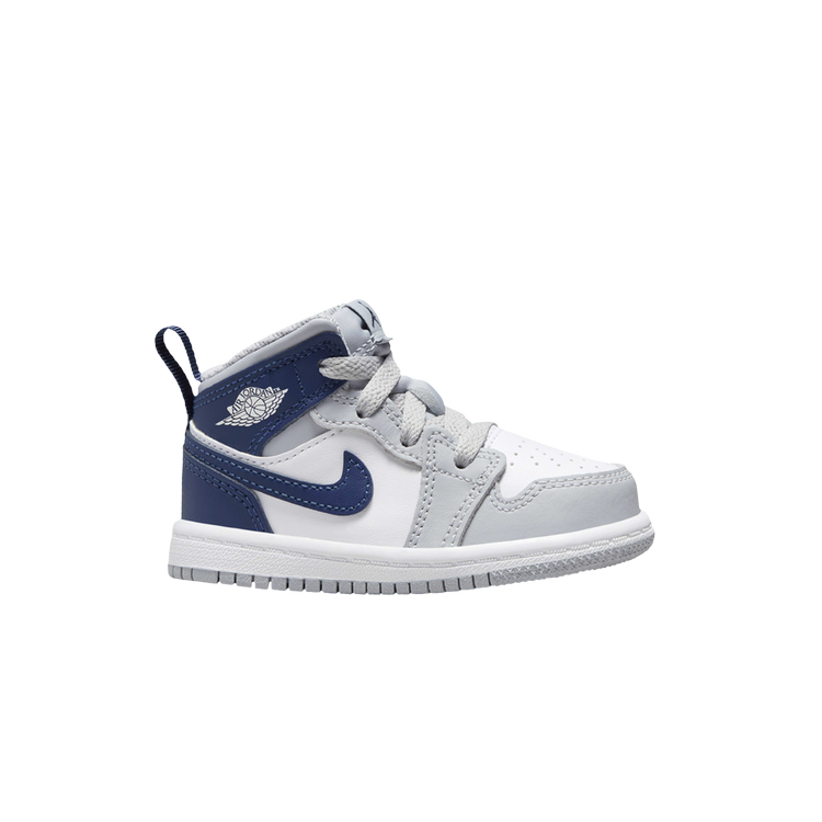 

Кроссовки Air Jordan 1 Mid TD, цвет Wolf Grey Midnight Navy