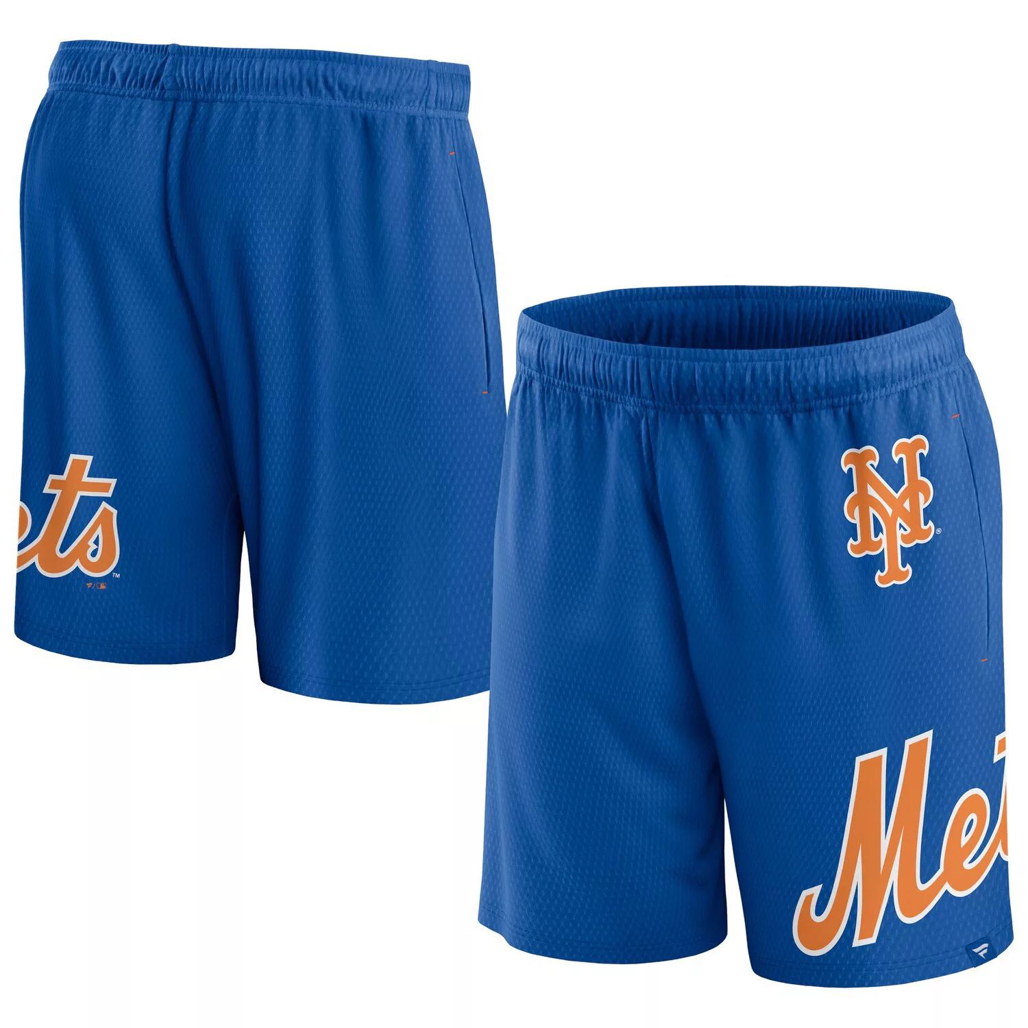 Мужские брендовые шорты из клинчерной сетки Royal New York Mets Fanatics