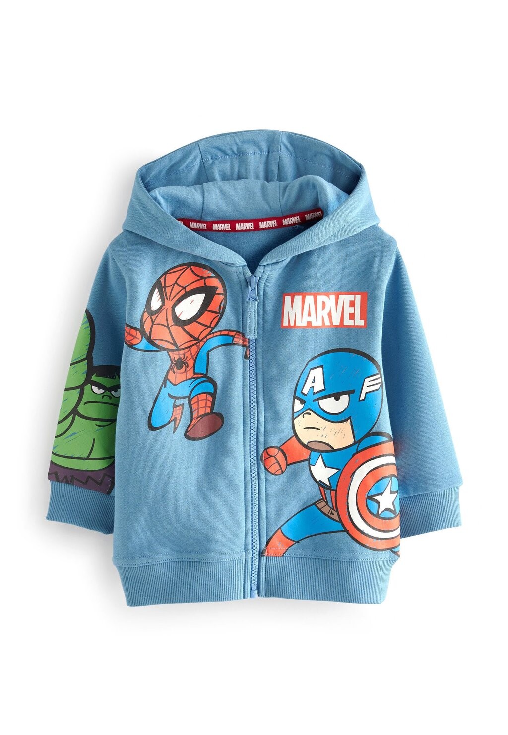 Толстовка MARVEL ZIP THROUGH Next, цвет blue