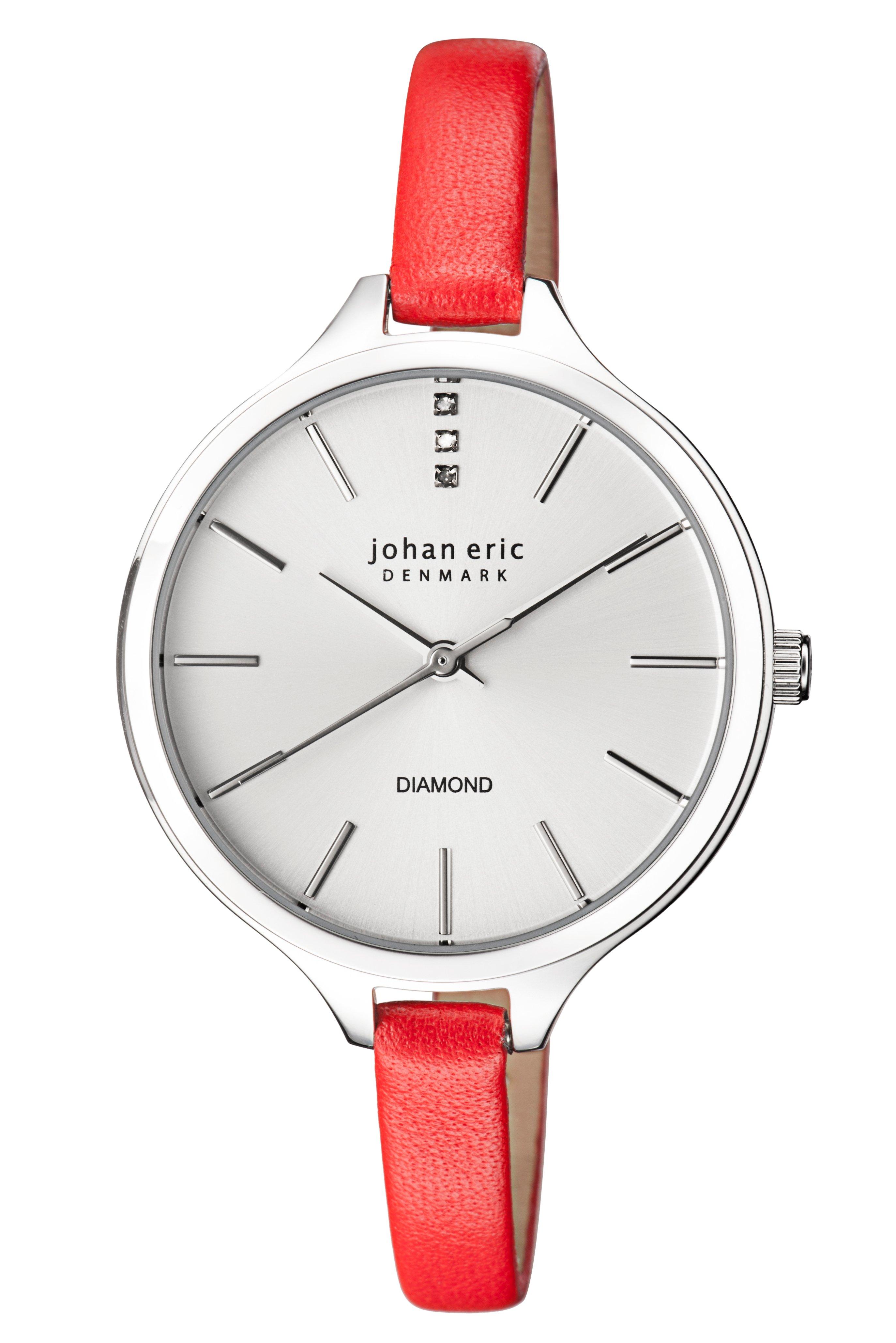Herlev Тонкие красные часы Johan Eric, красный цена и фото