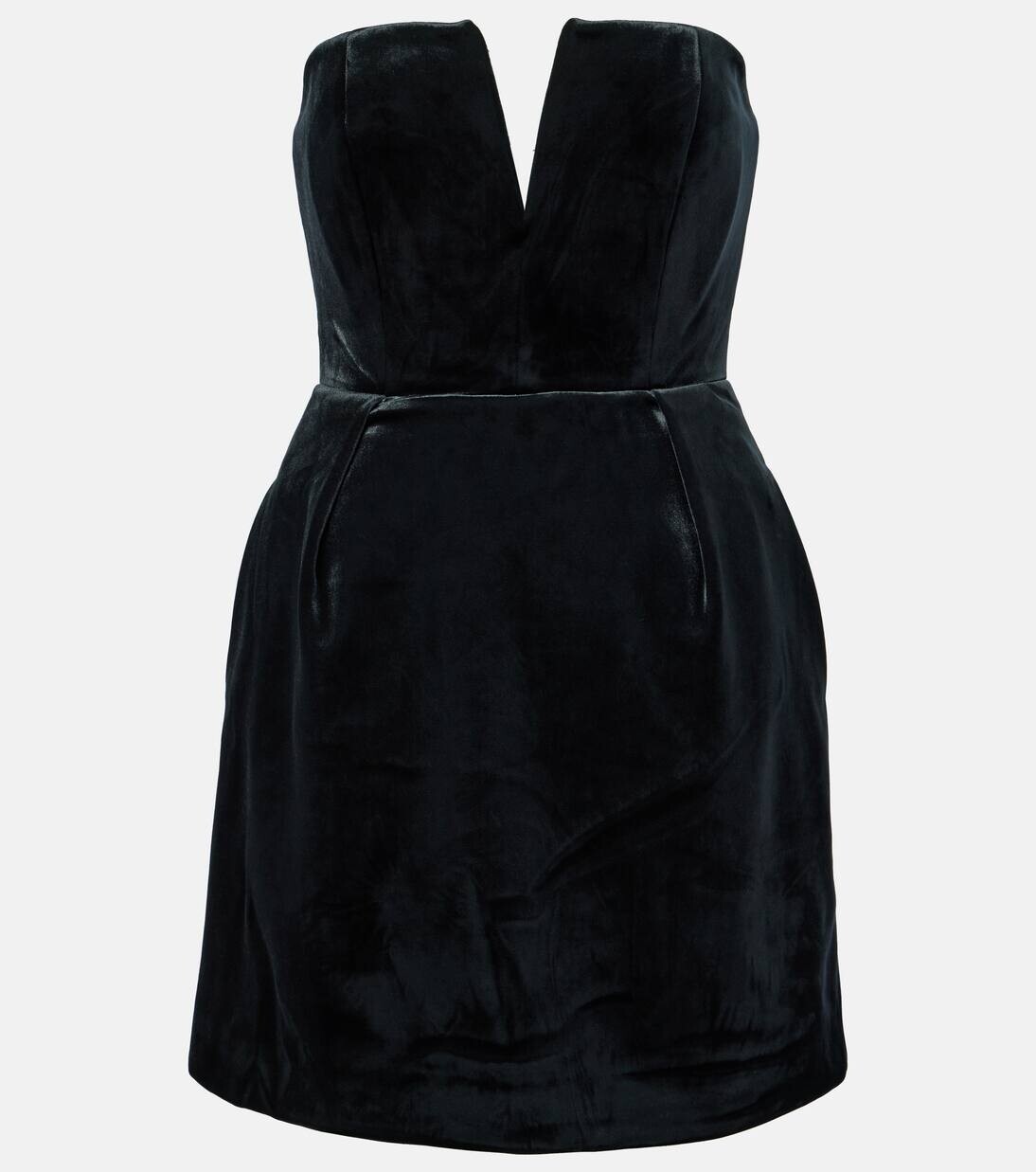 

Бархатное мини-платье Roland Mouret, черный