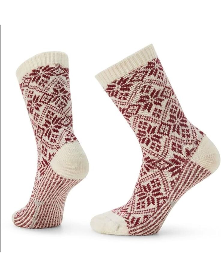 

Носки Smartwool Everyday Traditional Snowflake Crew Socks, цвет Moonbeam