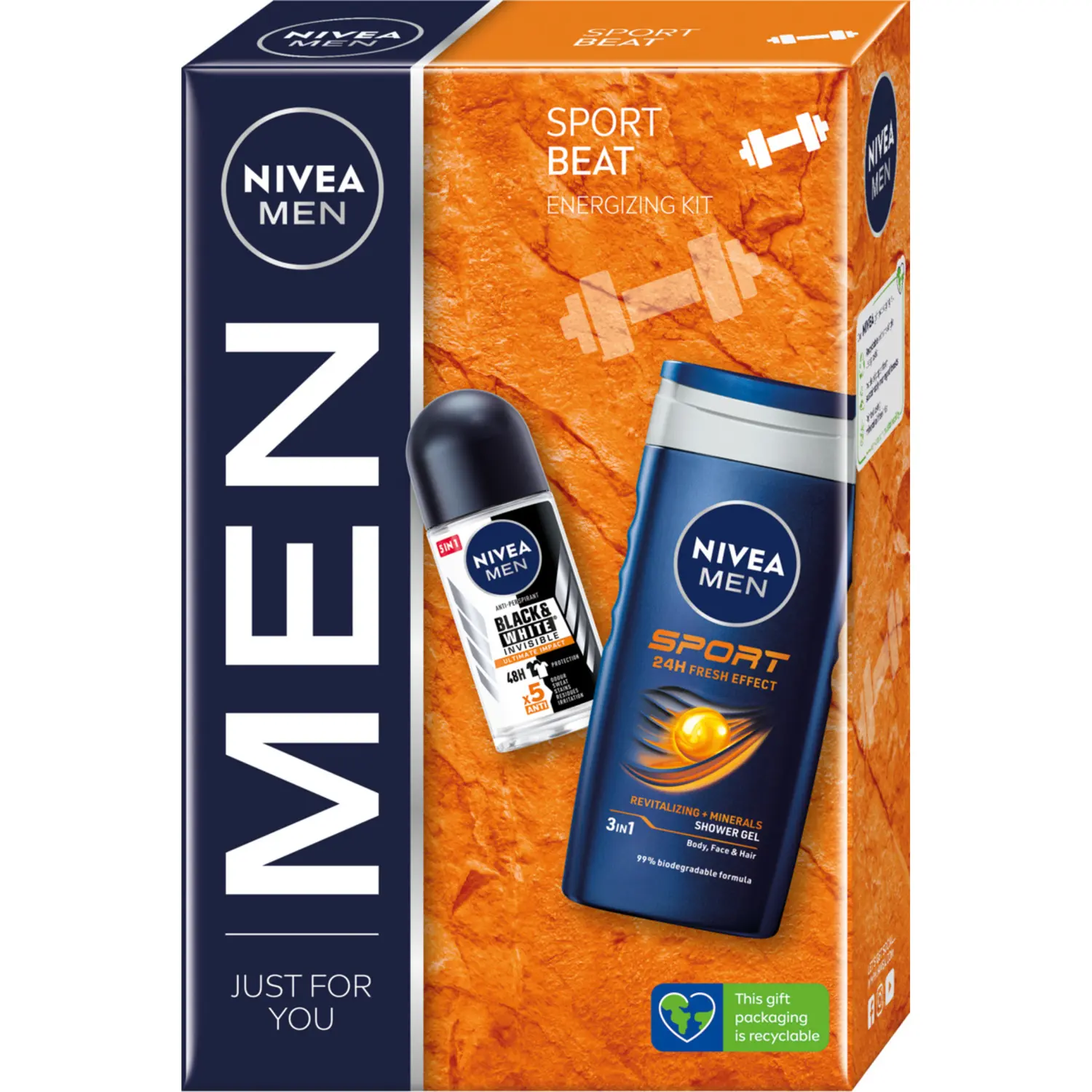 

Набор: мужской гель для душа Nivea Sport Beat, 50 мл