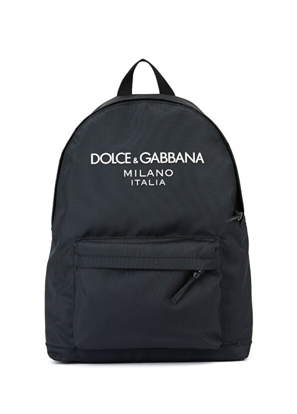 

Рюкзак для мальчика с логотипом Dolce&Gabbana, черный