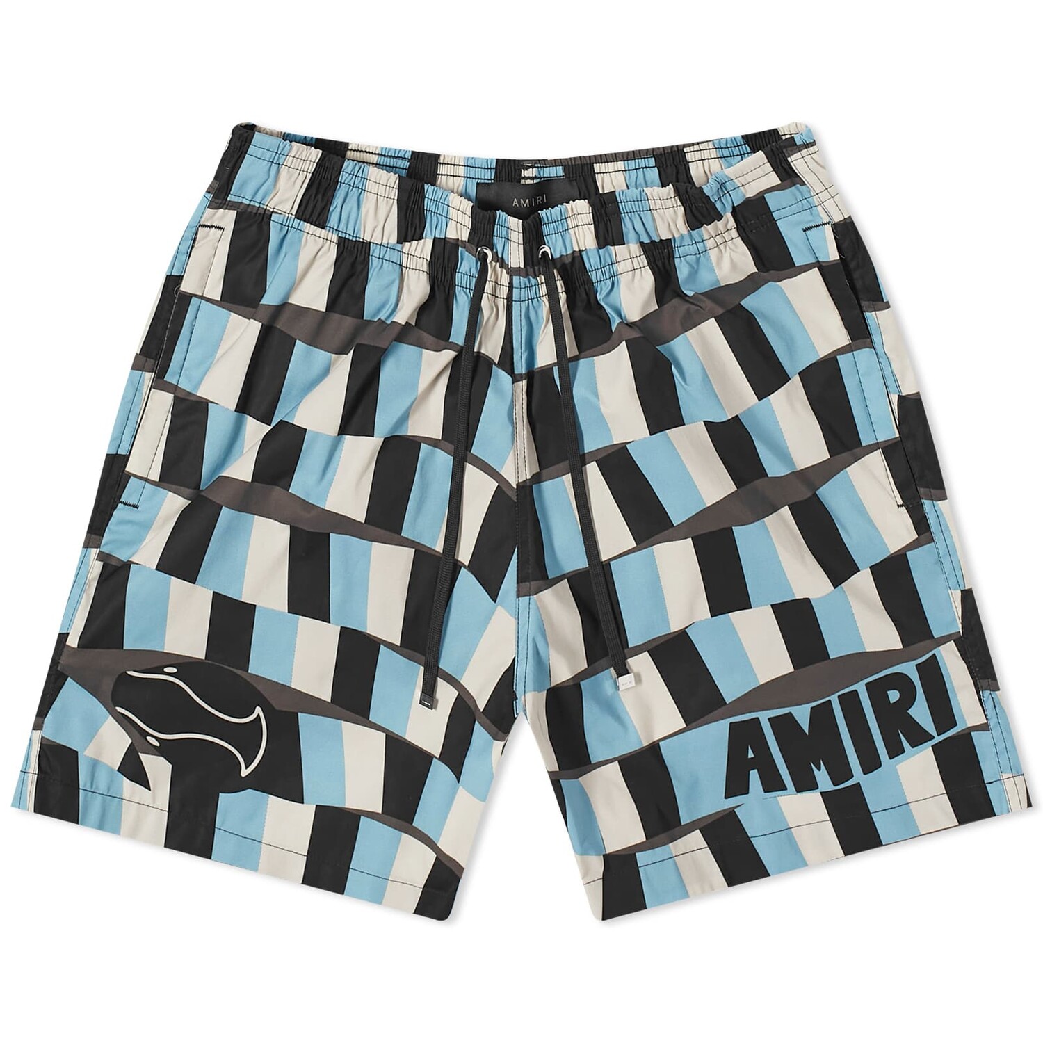 

Шорты для плавания Amiri Checkered Snake, цвет Air Blue