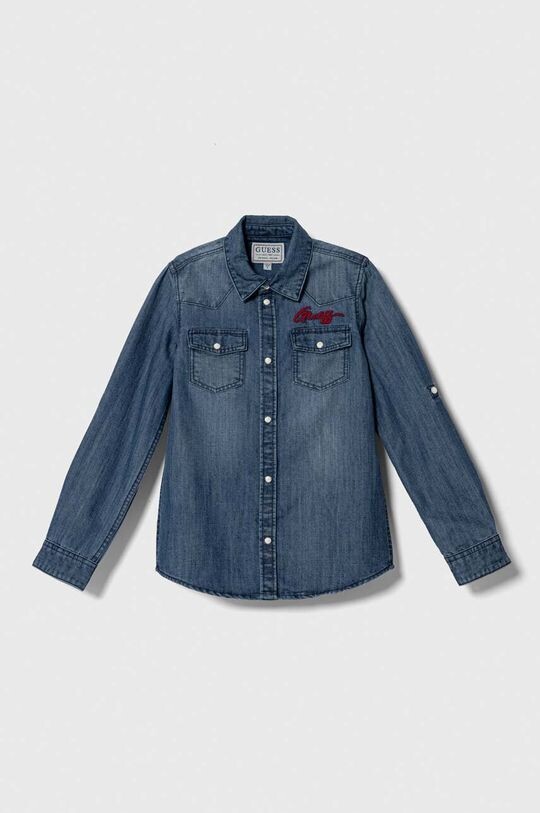 

Джинсовая рубашка для мальчика Guess, синий