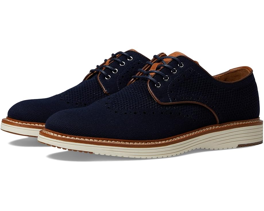 Оксфорды Johnston & Murphy Upton Knit Wing Tip, цвет Navy Knit