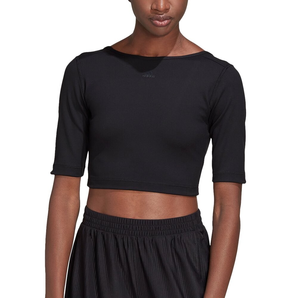 

Футболка с коротким рукавом adidas Aeroready Studio Open Back, черный