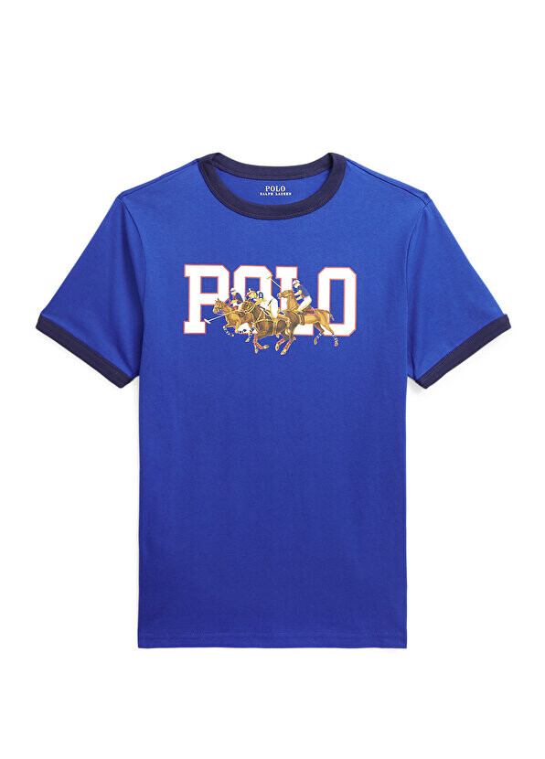 

Синяя футболка с логотипом для мальчика Polo Ralph Lauren