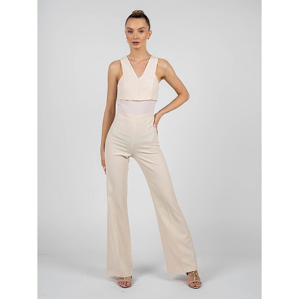 

Комбинезон Patrizia Pepe Jumpsuit, бежевый