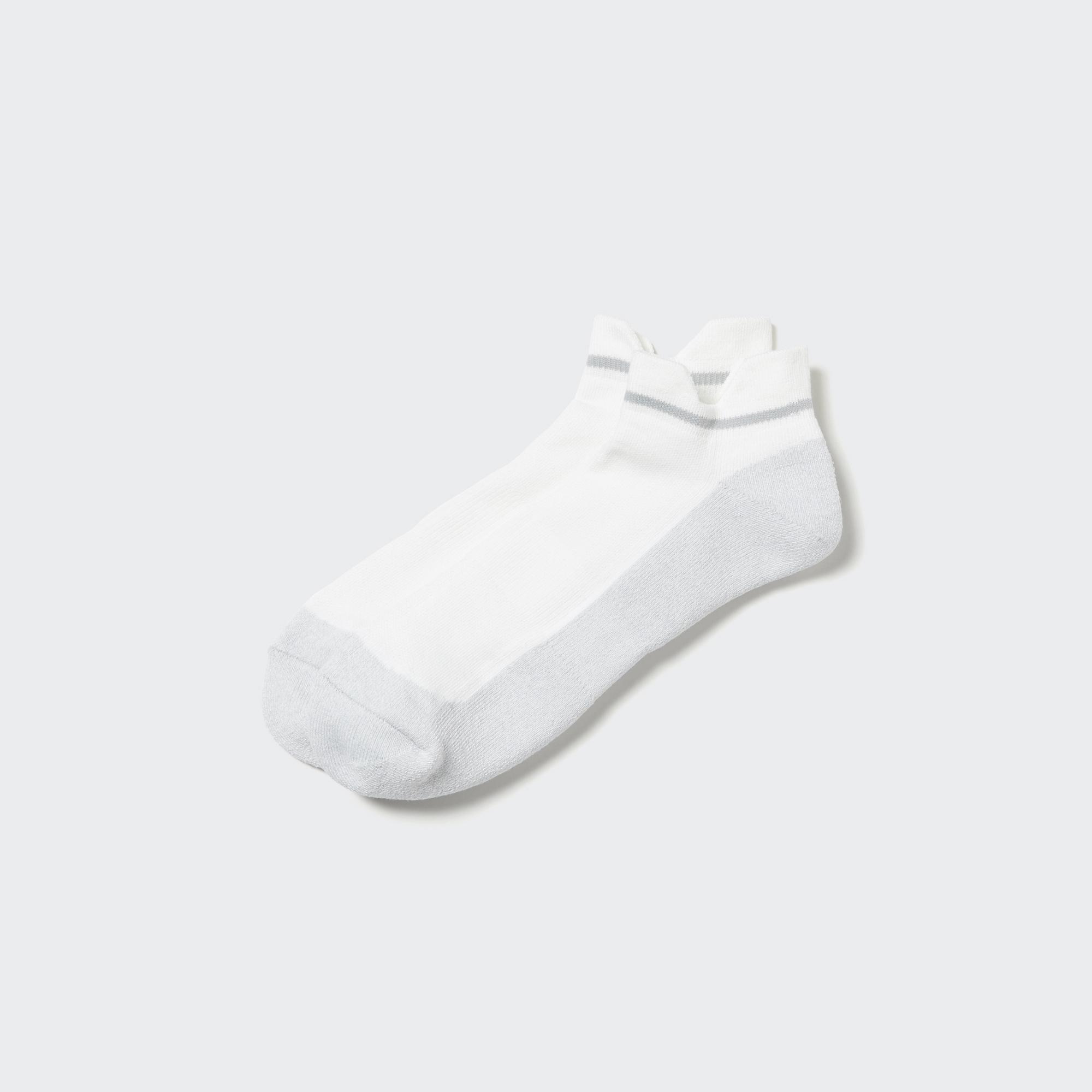 Спортивные короткие носки в стиле колор-блок UNIQLO, белый