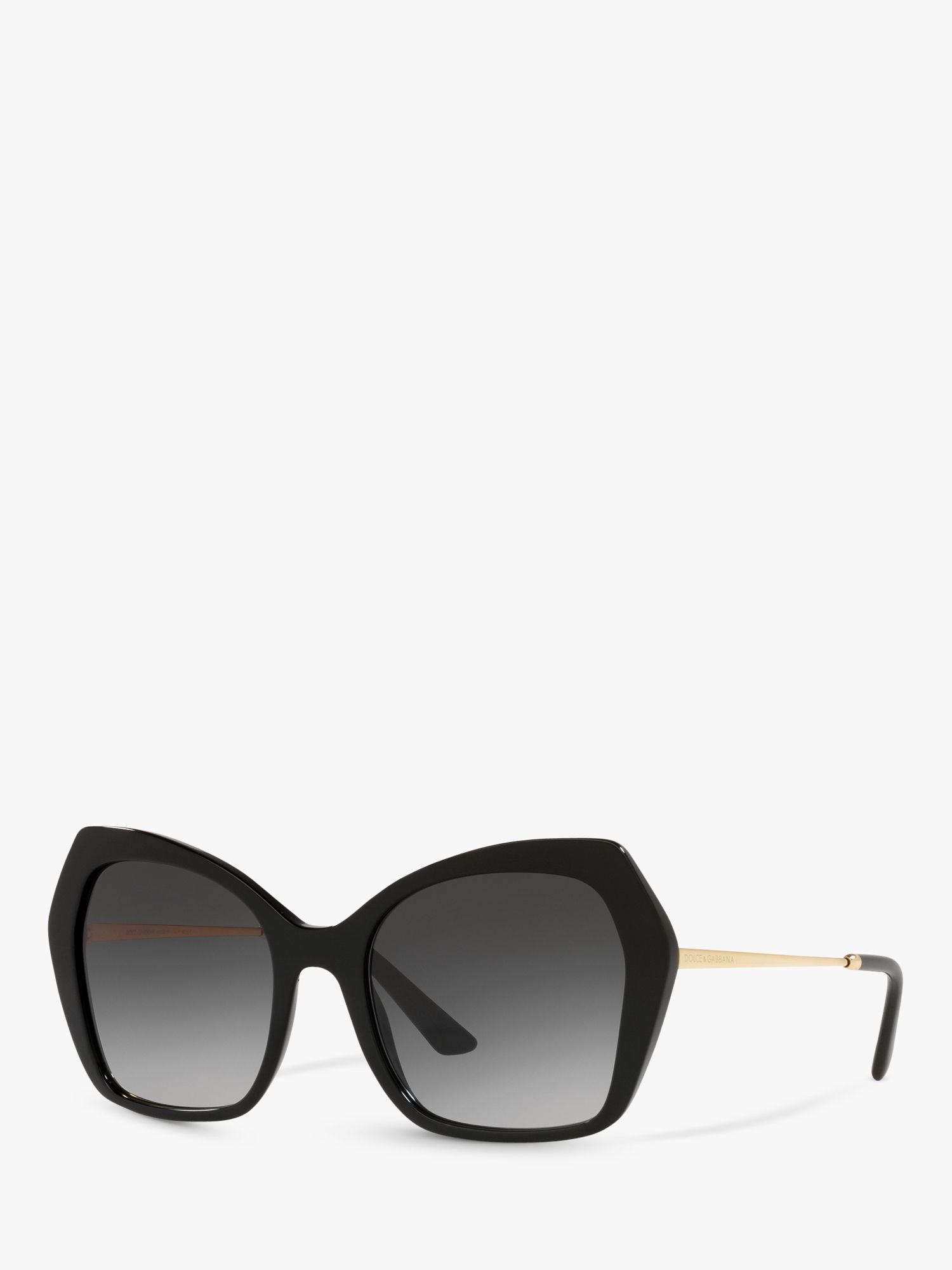 Dolce & Gabbana DG4399 Женские солнцезащитные очки-бабочки, черно-серые с градиентом