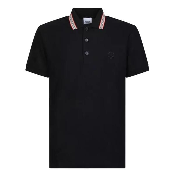 

Футболка cotton polo shirt Burberry, черный