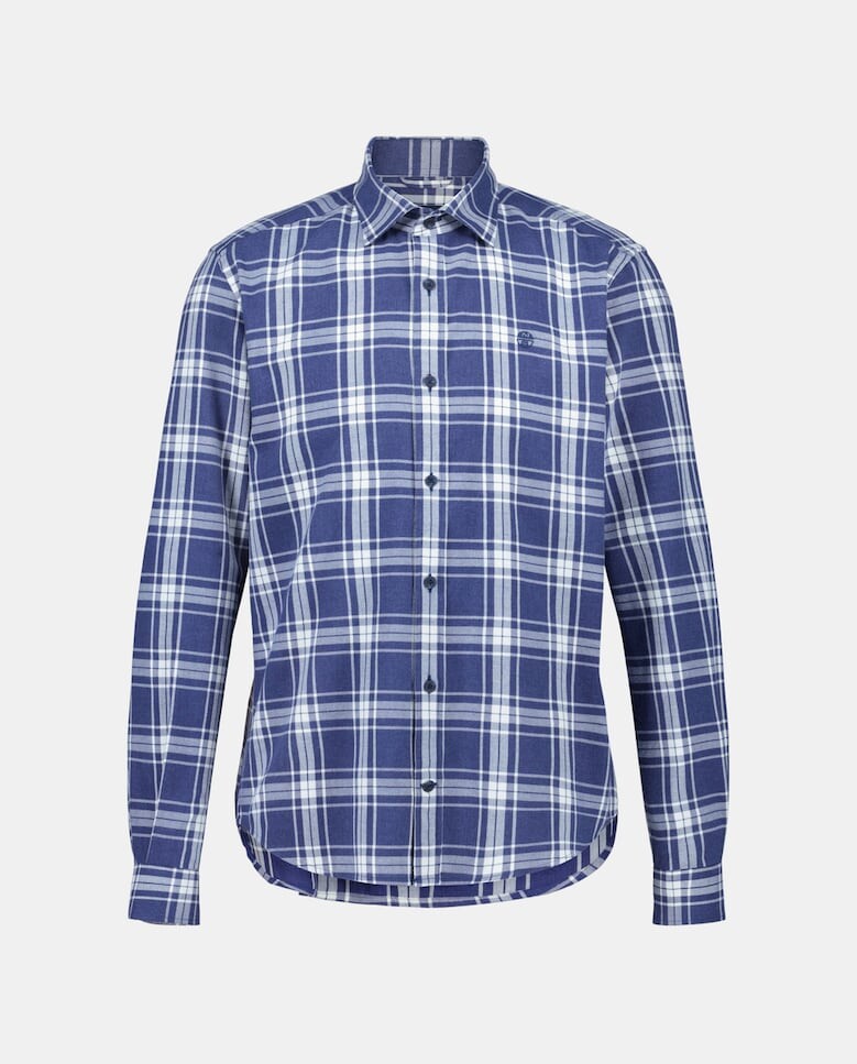 

Мужская рубашка из хлопка в клетку Regular Check North Sails, синий