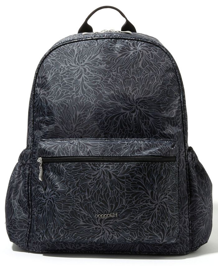 

Маленький рюкзак для ноутбука on the Go Baggallini, цвет Midnight Blossom Print- Polyester