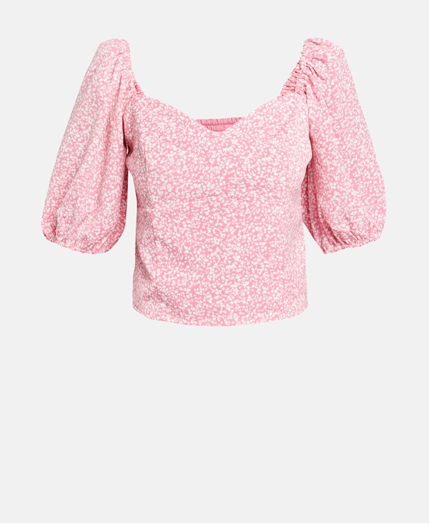 

Элегантная блузка Abercrombie & Fitch, розовый