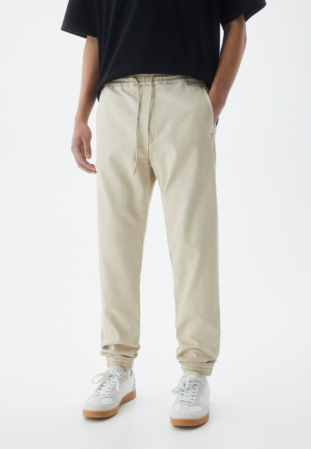 

Брюки спортивные Soft-Jogging PULL&BEAR, цвет stone, Серый