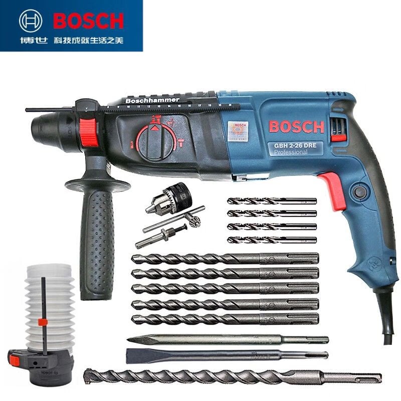 Ударная дрель Bosch GBH2-26DRE со сверлами