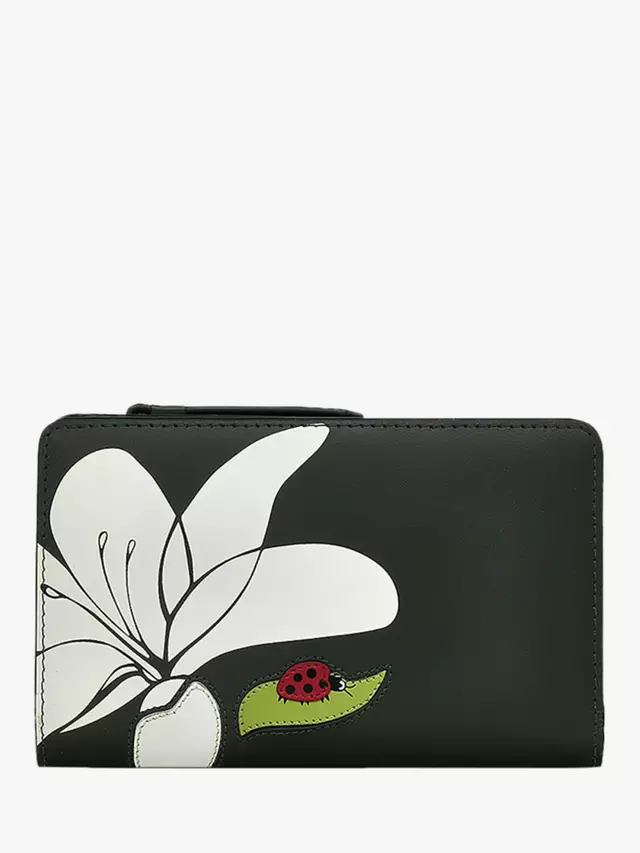 

Портмоне Radley Ladybirds Leather Medium Bifold, цвет racing green/multi